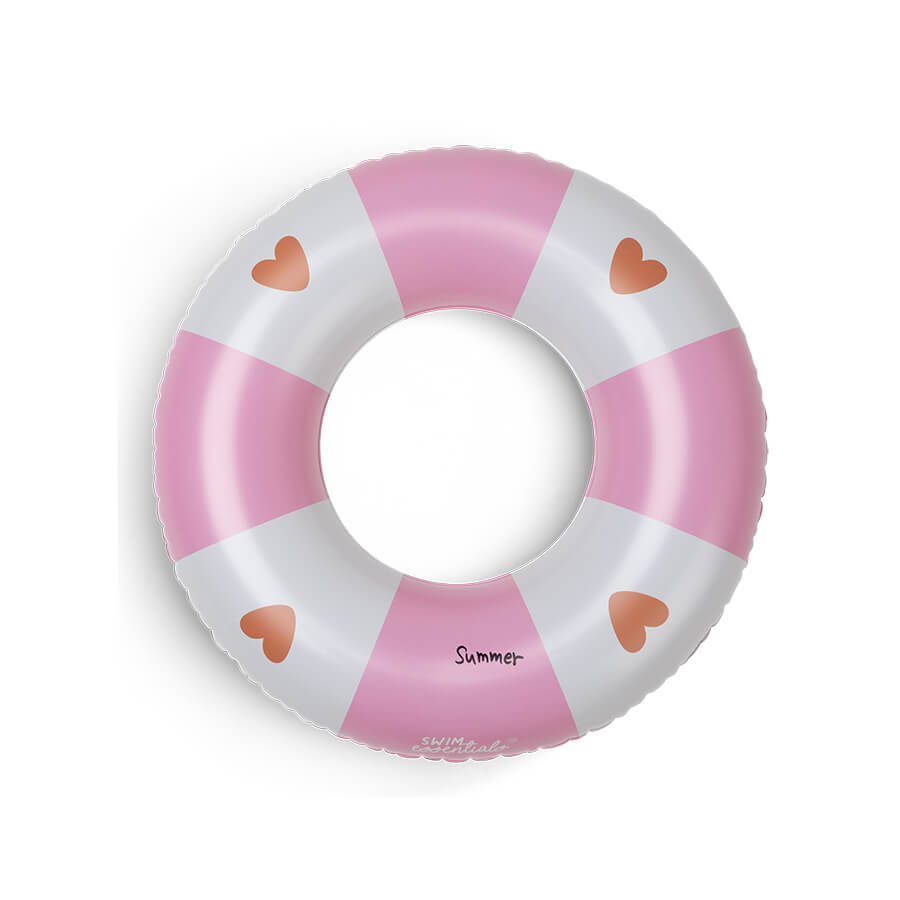 Koło do pływania dla dzieci Ø55 cm - Pink, Cozy Hearts / The Swim Essentials