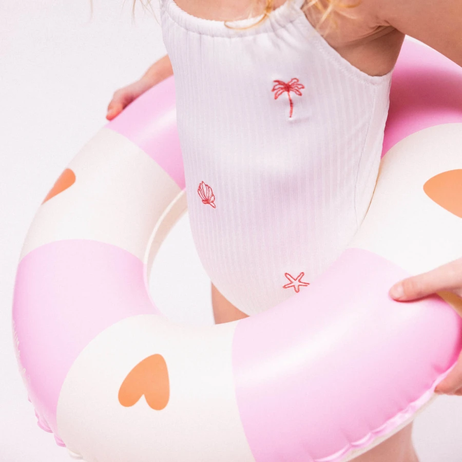 Koło do pływania dla dzieci Ø55 cm - Pink, Cozy Hearts / The Swim Essentials