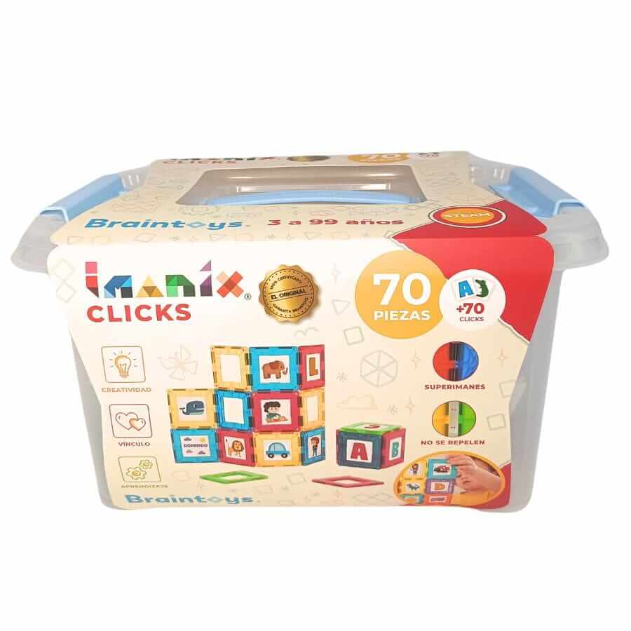 Klocki magnetyczne CLICKS 140el. / Imanix