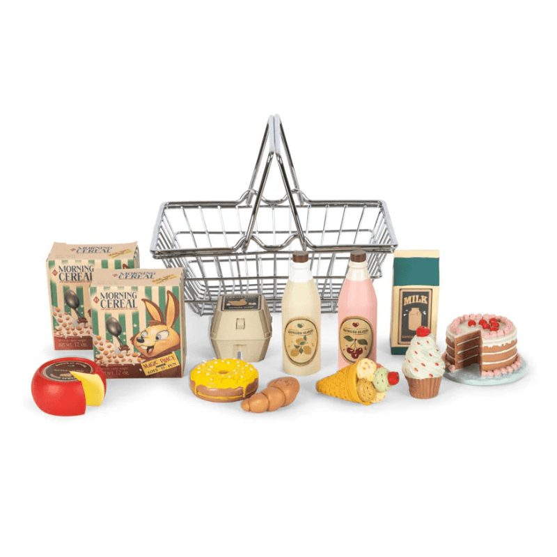 Koszyk z produktami spożywczymi Mini Market - multi / Konges Slojd