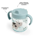 Kubek niekapek z uchwytami Tiny Farm Blue, 260ml / Done by Deer