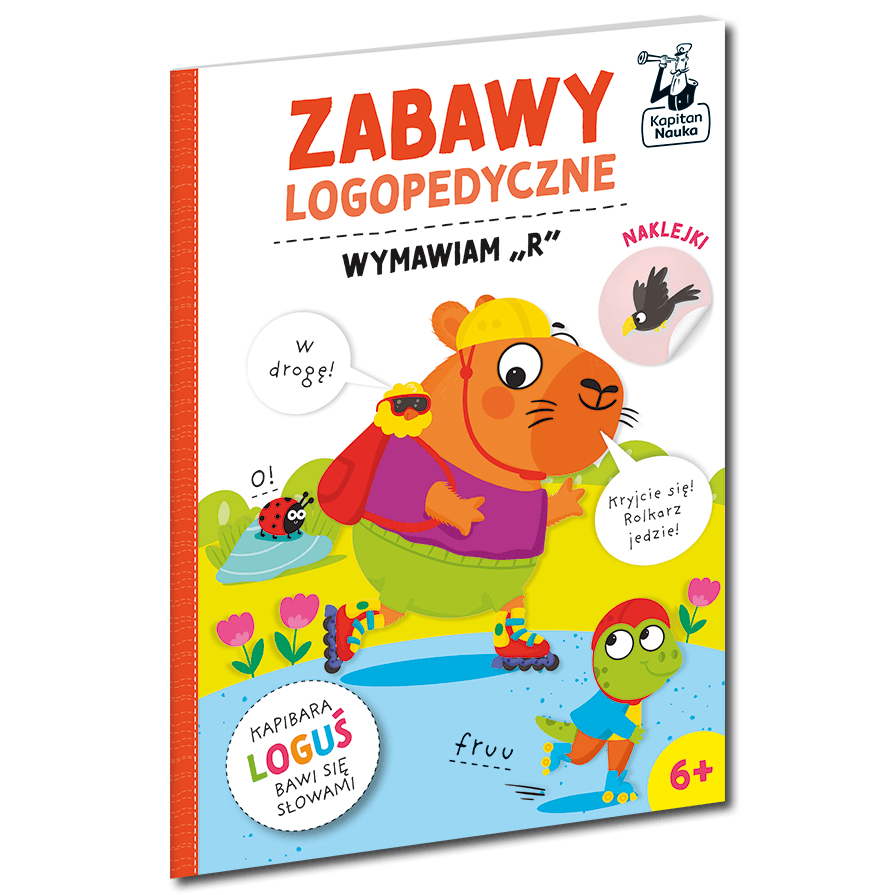 Wymawiam "r". Zabawy logopedyczne. Kapibara Loguś / Kapitan Nauka