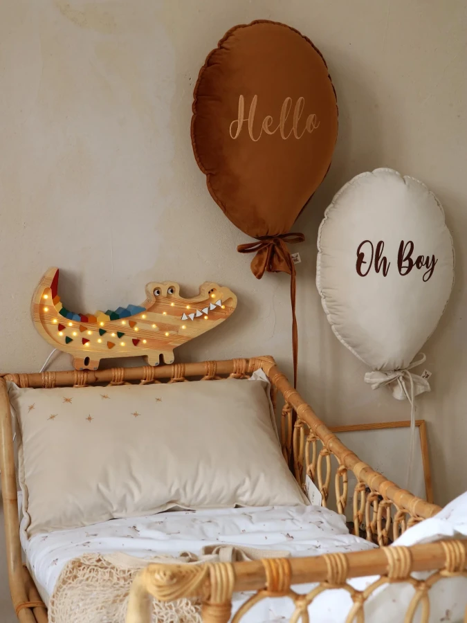 Lampa Little Lights Krokodyl CARIBBEAN WOOD /Little Lights