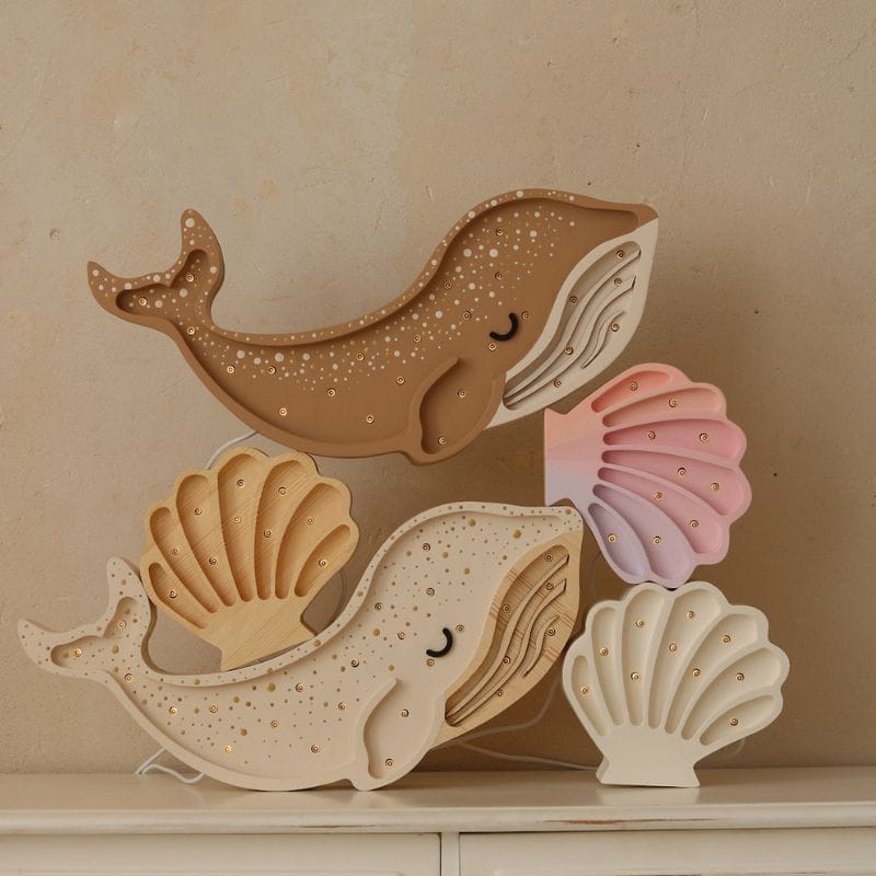 Lampa Little Lights Seashell - Mermaids Pink / Little Lights
