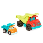 Dump Truck Duo - zestaw dwóch wywrotek z OLBRZYMIĄ ciężarówką Colossal Cruiser / B.Toys 