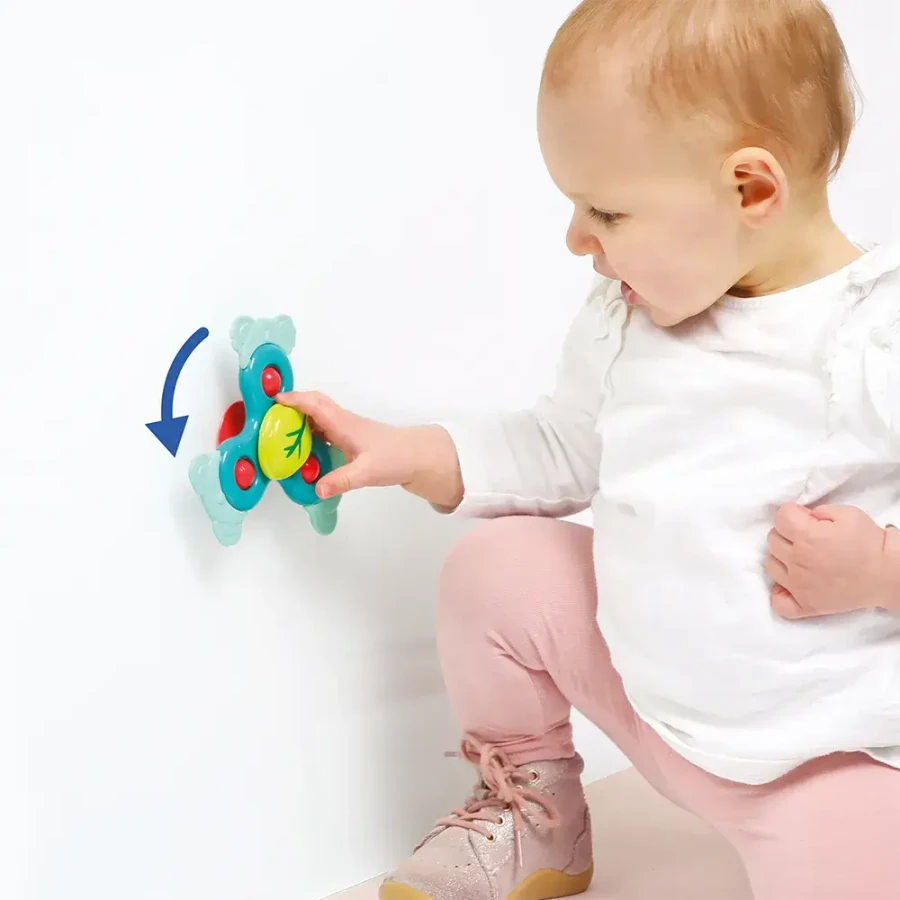 Spinner sensoryczny KOALA z przyssawką i gryzakiem / LUDI