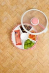 LARGE SNACK SPINNER duży pojemnik na przekąski, Coral Pink / GOBE