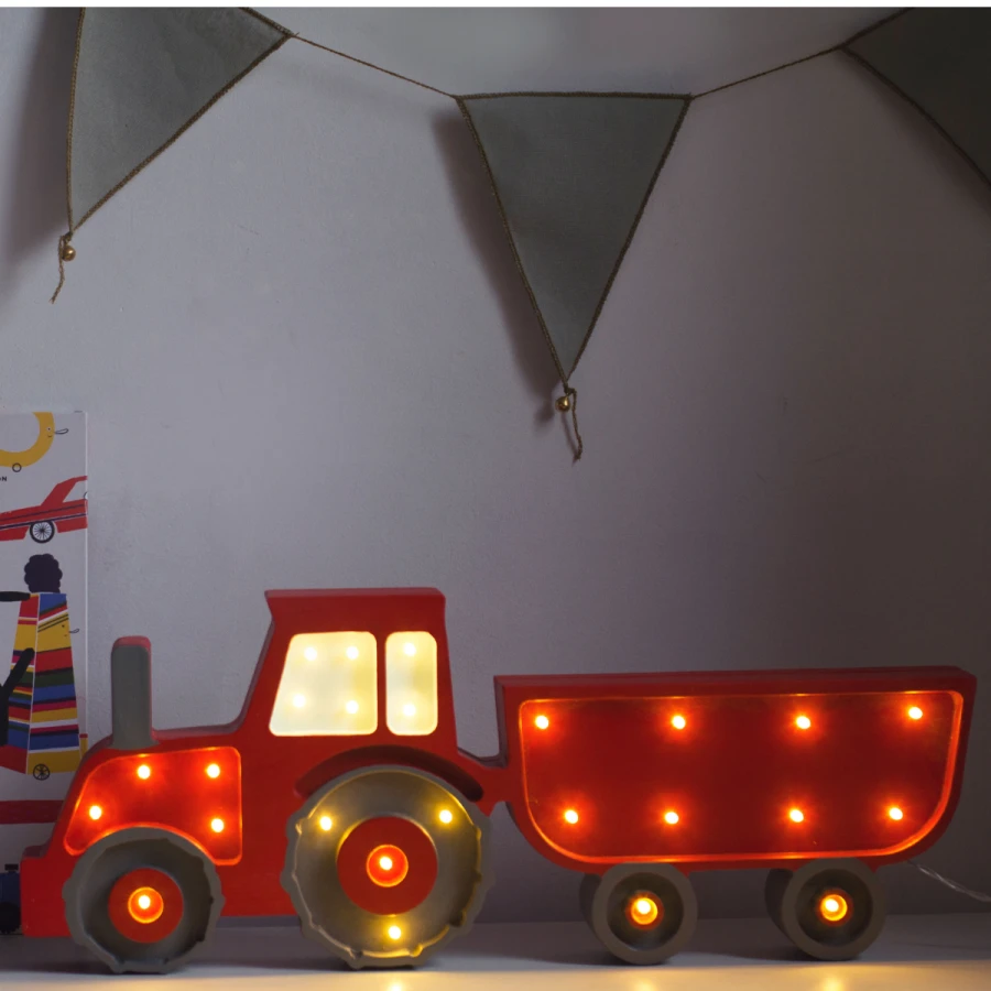 Lampa Little Lights Traktor Red / Little Lights
