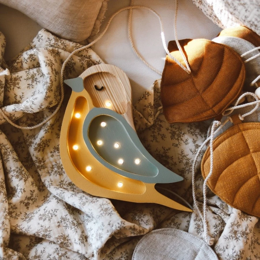 Lampa Little Lights Ptaszek Mini KHAKI /Little Lights