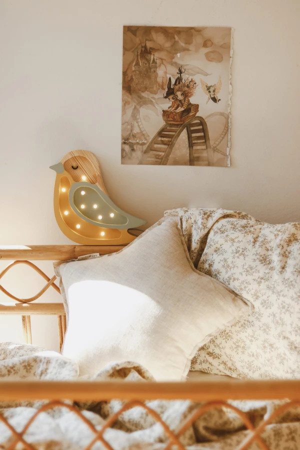 Lampa Little Lights Ptaszek Mini KHAKI /Little Lights