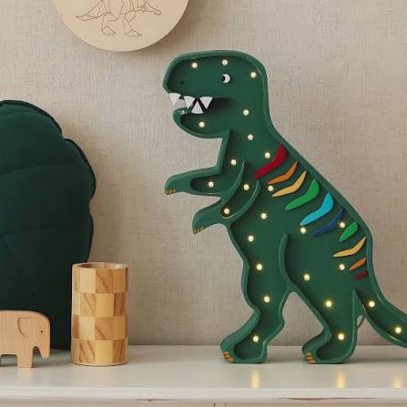 Lampa Little Lights Dino T. Rex RAINBOW GREEN/Little Lights