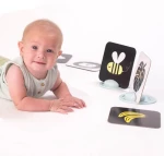 Karty Savannah z lusterkiem - zestaw edukacyjny dla niemowląt / Taf Toys