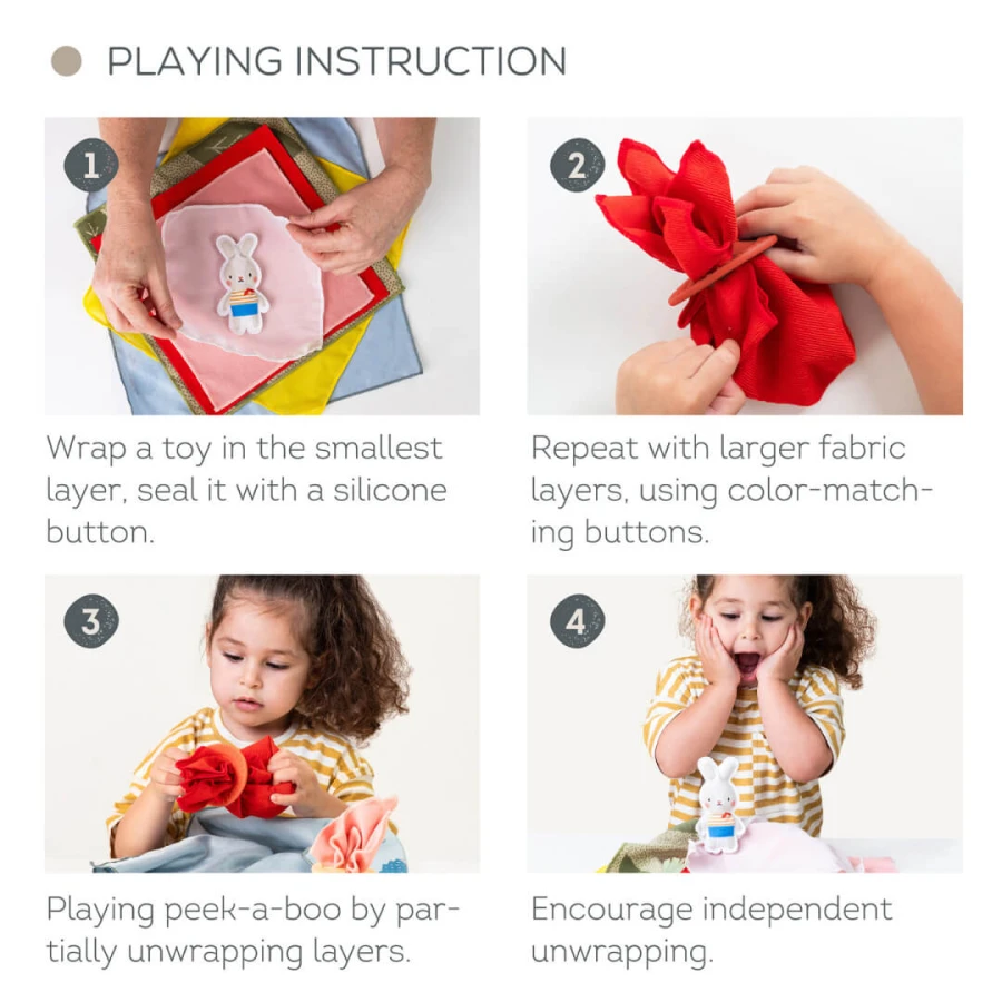 A KUKU - wielowarstwowa zabawka sensoryczna / Taf Toys