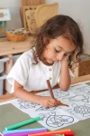 Moja Pierwsza Mata Silikonowa do Kolorowania A3 - Kształty / HeyDoodle
