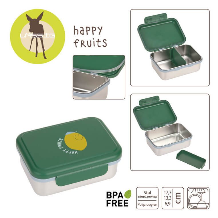 Lunchbox ze stali nierdzewnej Happy Fruits Lemon / Lassig