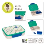 Lunchbox Bento z przegródkami Happy Trails Frog / Lassig