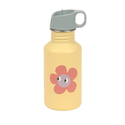 Bidon ze stali nierdzewnej z ustnikiem i uchwytem, 500 ml Happy Trails Flower / Lassig