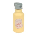 Bidon ze stali nierdzewnej z ustnikiem i uchwytem, 500 ml Happy Trails Flower / Lassig
