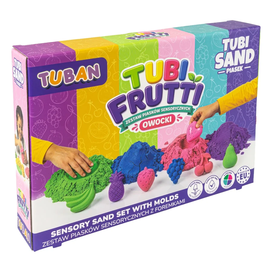 Piasek Sensoryczny Zestaw - Tubi Frutti / Tuban