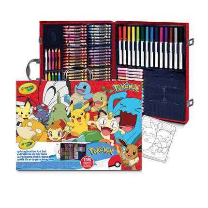 Zestaw artystyczny w walizce 115 el. Pokemon 5+ / Crayola