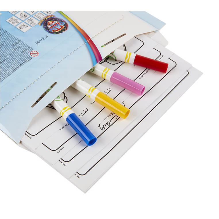 Kolorowanka dla dzieci i 4 niebrudzące magiczne flamastry Color Wonder Mess Free Psi Patrol 3+ / Crayola