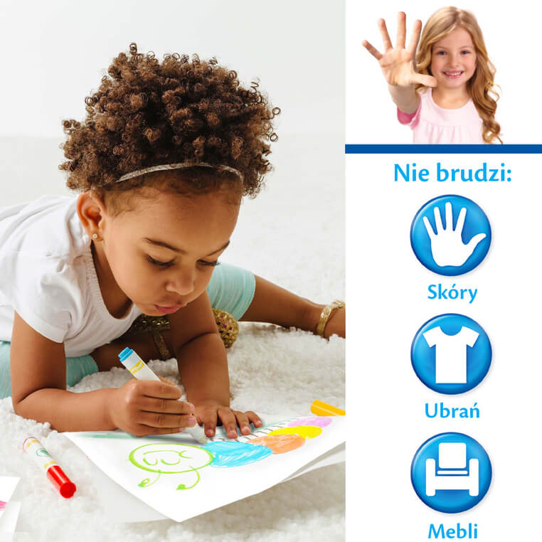 Kolorowanka dla dzieci i 4 niebrudzące magiczne flamastry Color Wonder Mess Free Lilo i Stitch 3+ / Crayola