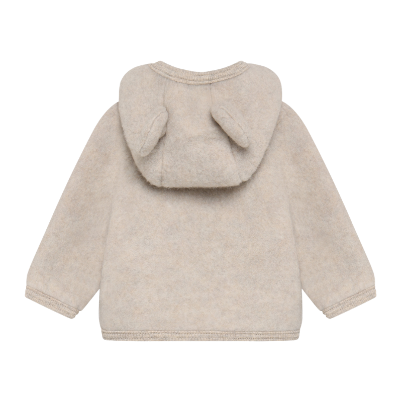 Kurtka 100% wełny merino - Camel Melange / HUTTEliHUT