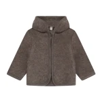 Kurtka 100% wełny merino - Brown Melange / HUTTEliHUT