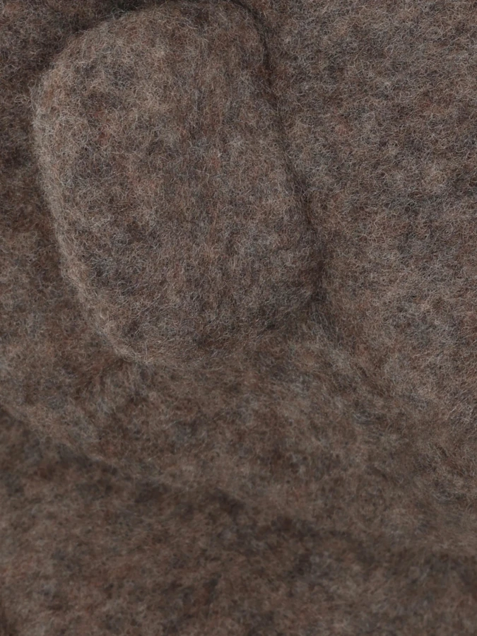 Kurtka 100% wełny merino - Brown Melange / HUTTEliHUT