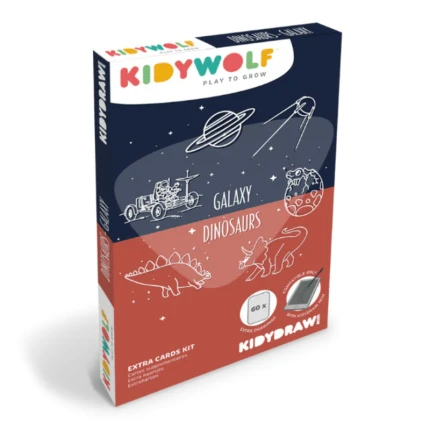 Wkłady uzupełniające REFIL KIDYDRAW-MINI - Galaxy and Dinosaurs / Kidywolf