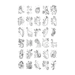 Wkłady uzupełniające REFIL KIDYDRAW-MINI - Galaxy and Dinosaurs / Kidywolf