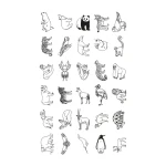 Wkłady uzupełniające REFIL KIDYDRAW-MINI - Animals around the world and Oceans & Pirates / Kidywolf