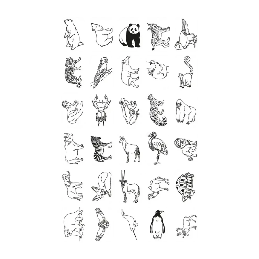 Wkłady uzupełniające REFIL KIDYDRAW-MINI - Animals around the world and Oceans & Pirates / Kidywolf