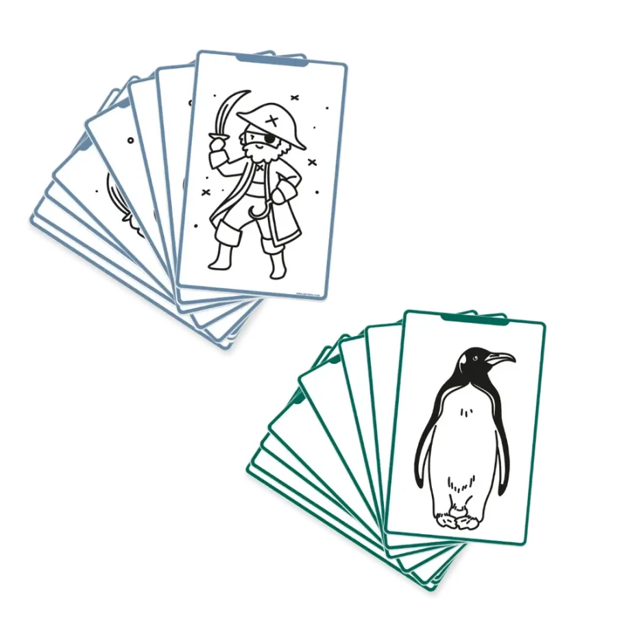 Wkłady uzupełniające REFIL KIDYDRAW-MINI - Animals around the world and Oceans & Pirates / Kidywolf
