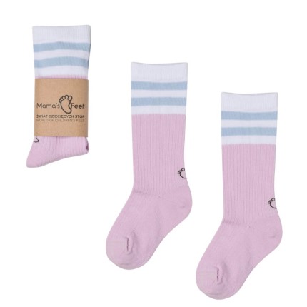 Podkolanówki OLD SCHOOL - lawenda / Mama's Feet