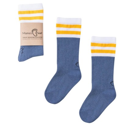 Podkolanówki OLD SCHOOL - jeans, 0-1 lat / Mama's Feet