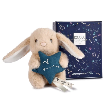 Pluszowy królik ze znakiem zodiaku DOUDOU ASTRO 12cm - Baran / Doudou et Compagnie