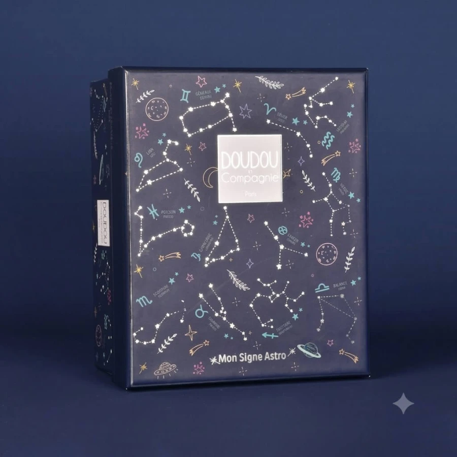 Pluszowy królik ze znakiem zodiaku DOUDOU ASTRO 12cm - Koziorożec / Doudou et Compagnie