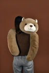 Pluszowy obciążeniowy miś Podcoll Histoire d'Ours - jasny brązowy / Doudou et Compagnie