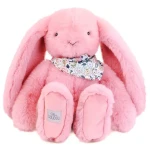 DOUDOU - pluszowy królik Lapin Fleurette, różowy grenadine / Doudou et Compagnie