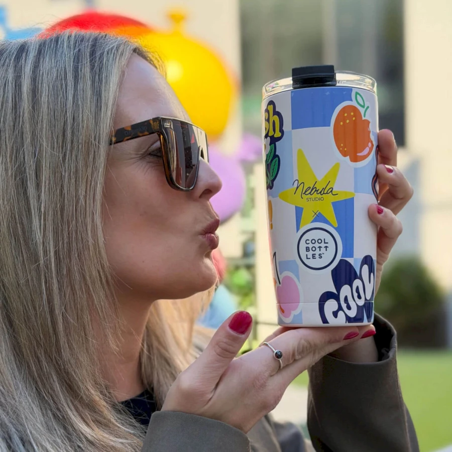 Kubek termiczny Triple cool Xclusive! Nébula - Sticker Fever, 550 ml / Cool Bottles