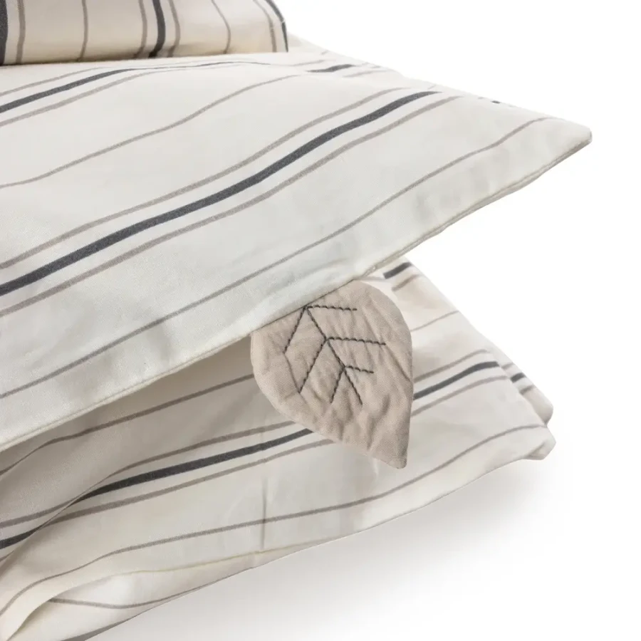 Komplet pościeli dziecięcej Junior - Cream stripe / Sebra