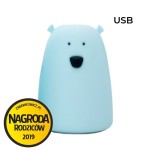 Duża lampka led MIŚ NIEBIESKI bezpieczna dla Twojego dziecka
