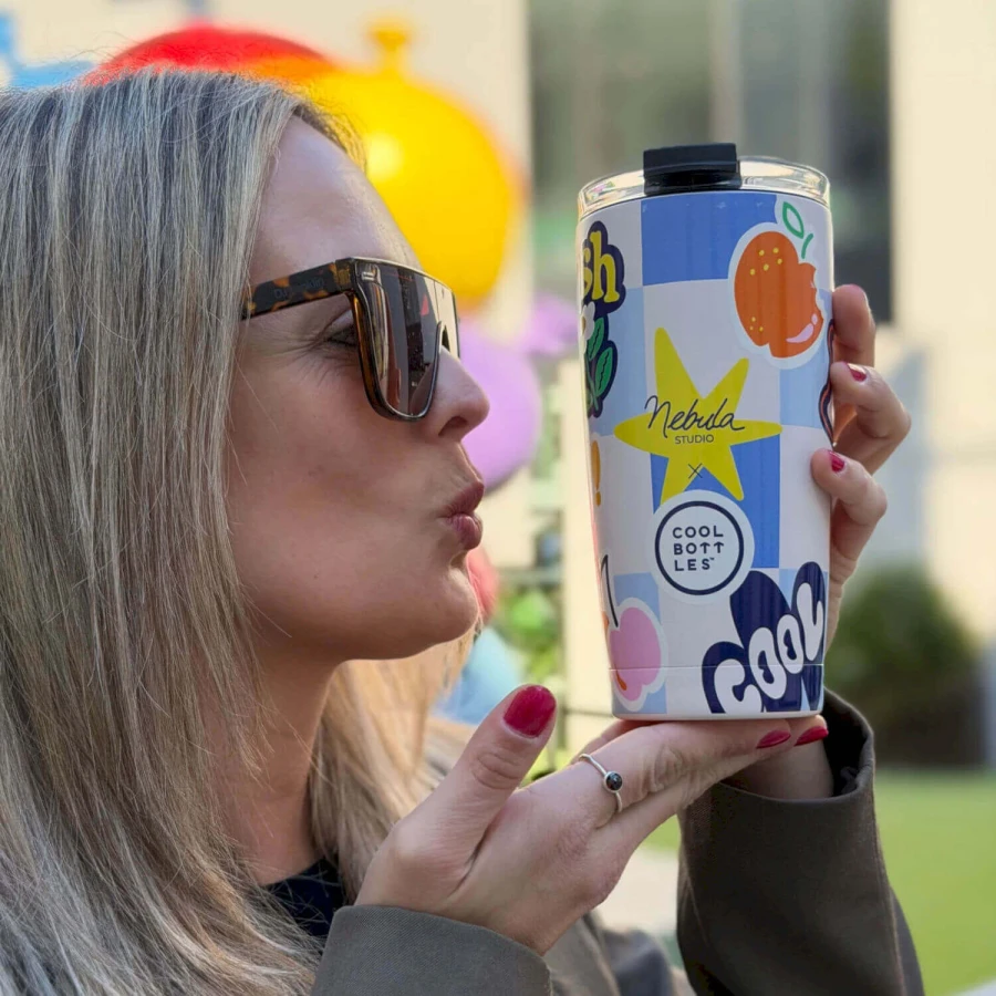 Kubek termiczny Triple cool Xclusive! Nébula - Sticker Fever, 550 ml / Cool Bottles