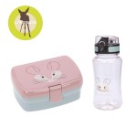 Zestaw na lunch Lunchbox + Tritanowa butelka - bidon 460 ml About Friends Szynszyla / Lassig