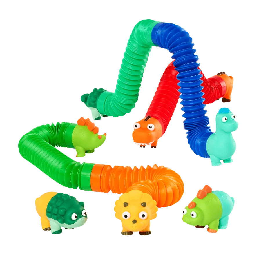 Akordeonowe rurki sensoryczne Li’l Dino Buddies - DINOZAURY / Battat