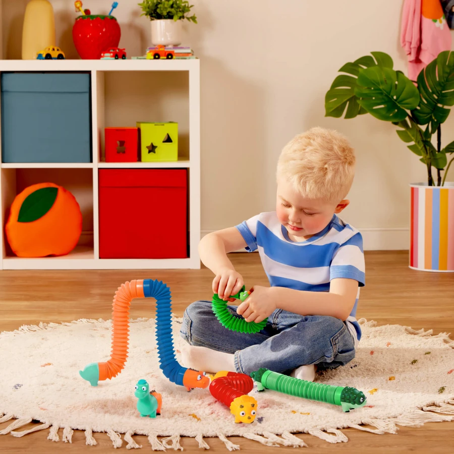 Akordeonowe rurki sensoryczne Li’l Dino Buddies - DINOZAURY / Battat
