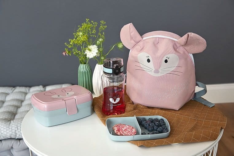 Zestaw na lunch Lunchbox + Tritanowa butelka - bidon 460 ml About Friends Szynszyla / Lassig