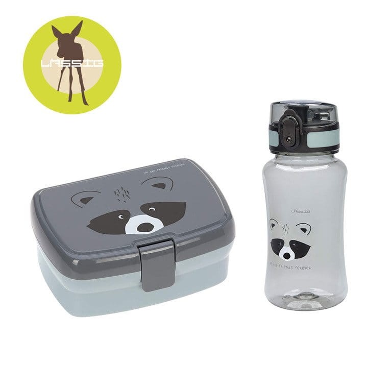 Zestaw na lunch Lunchbox + Tritanowa butelka - bidon 460 ml About Friends Szop / Lassig