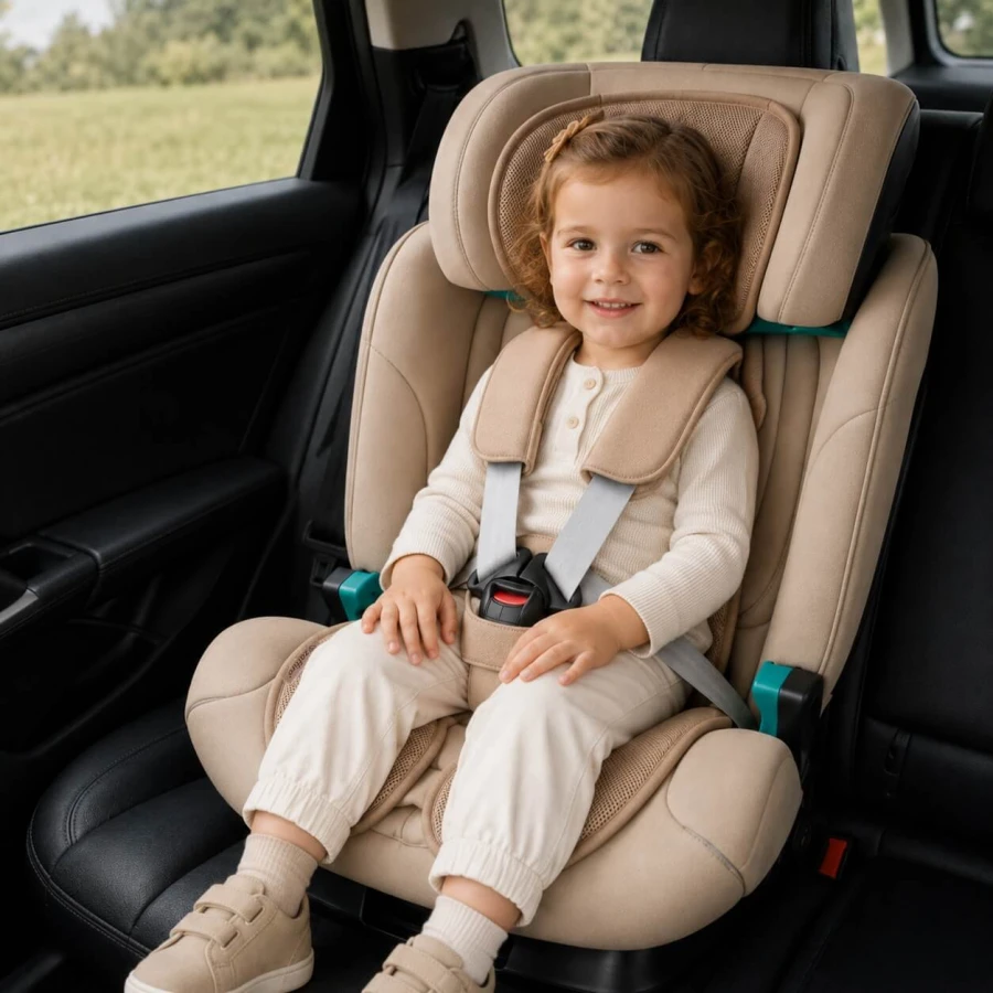 Oddychająca wkładka do fotelika Air Kid 9-18 kg - beige / Zaffiro